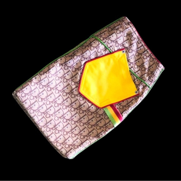 Christian Dior Vintage leather Rasta Mini skirt - Picture 3 of 16